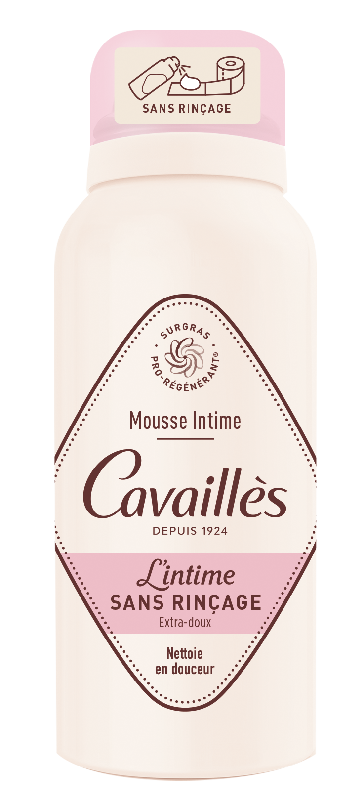 Cavailles Intime Foam Extra-Gentle Hellävarainen intiimipuhdistusvaahto 100 ml