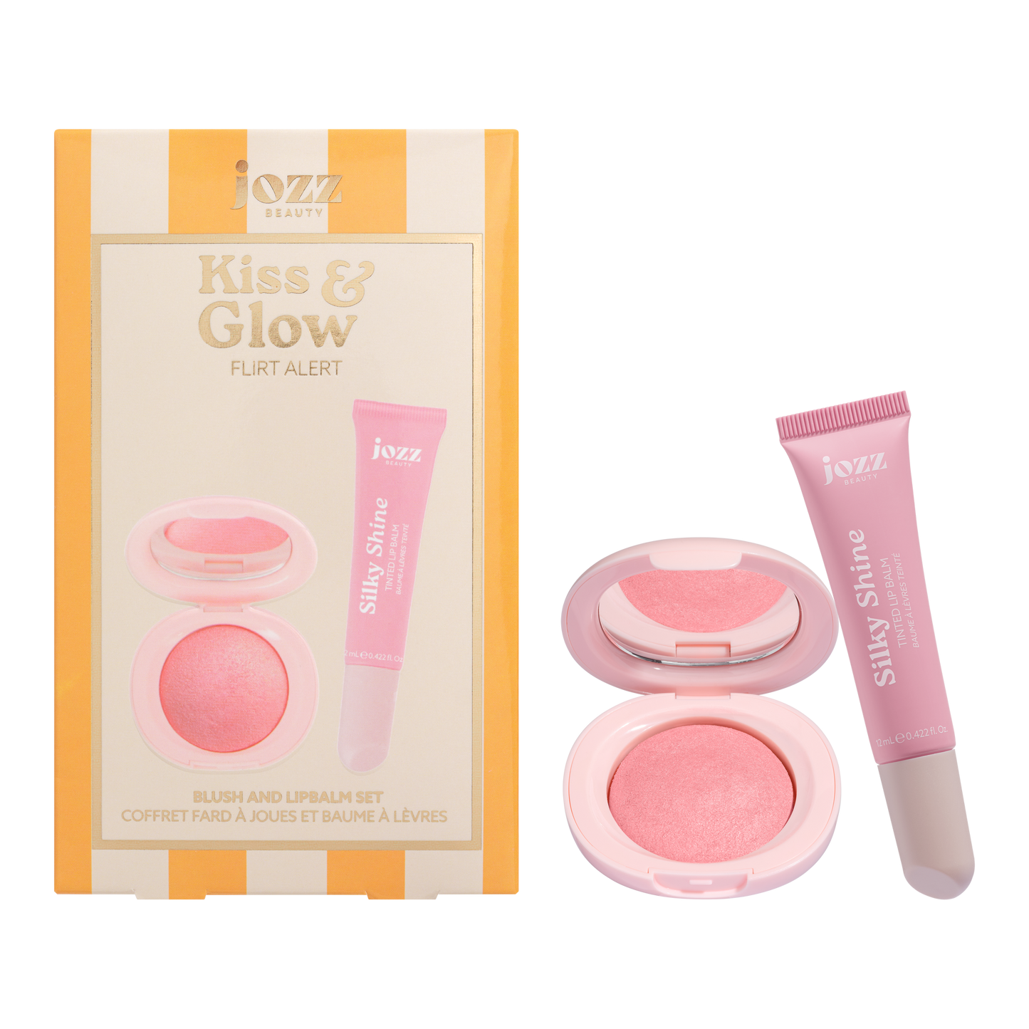 Jozz Beauty KISS&GLOW Poskipuna&huulivoide 2 eri sävyä