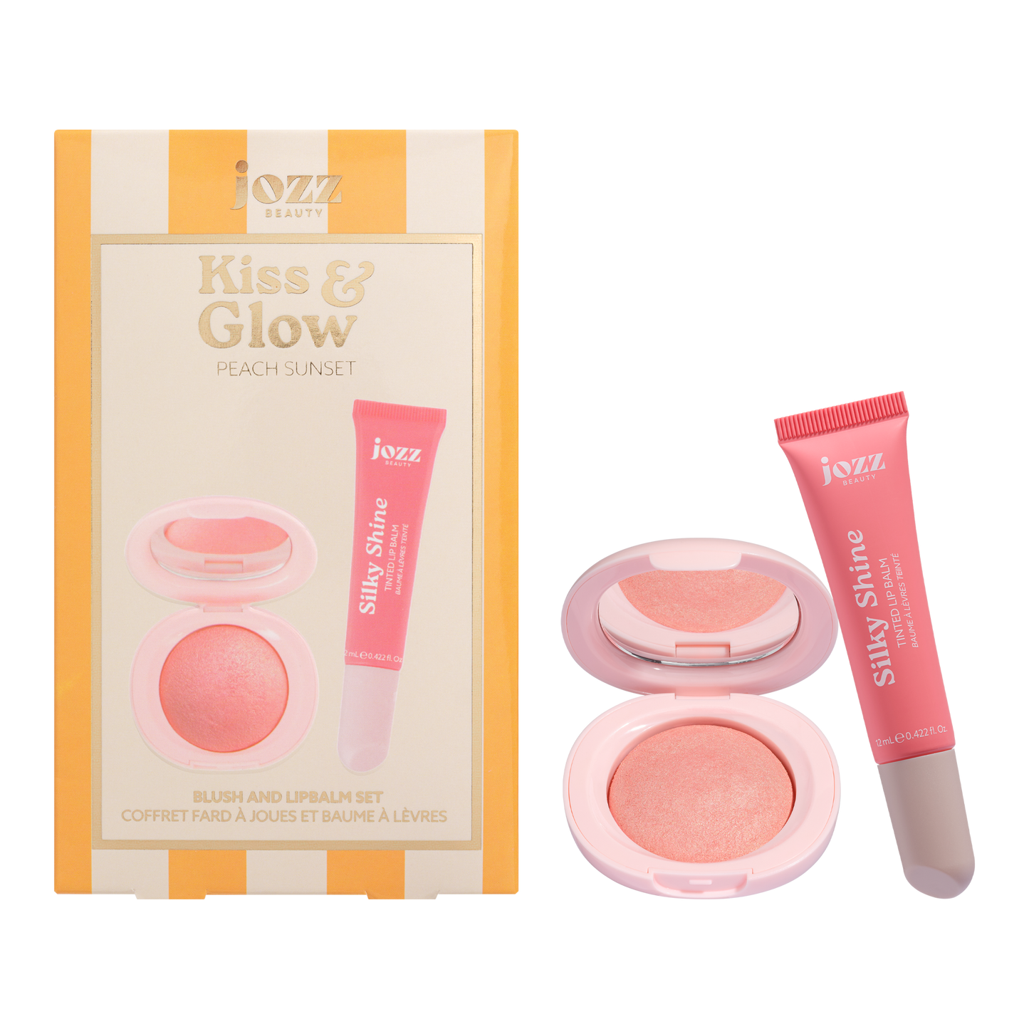 Jozz Beauty KISS&GLOW Poskipuna&huulivoide 2 eri sävyä