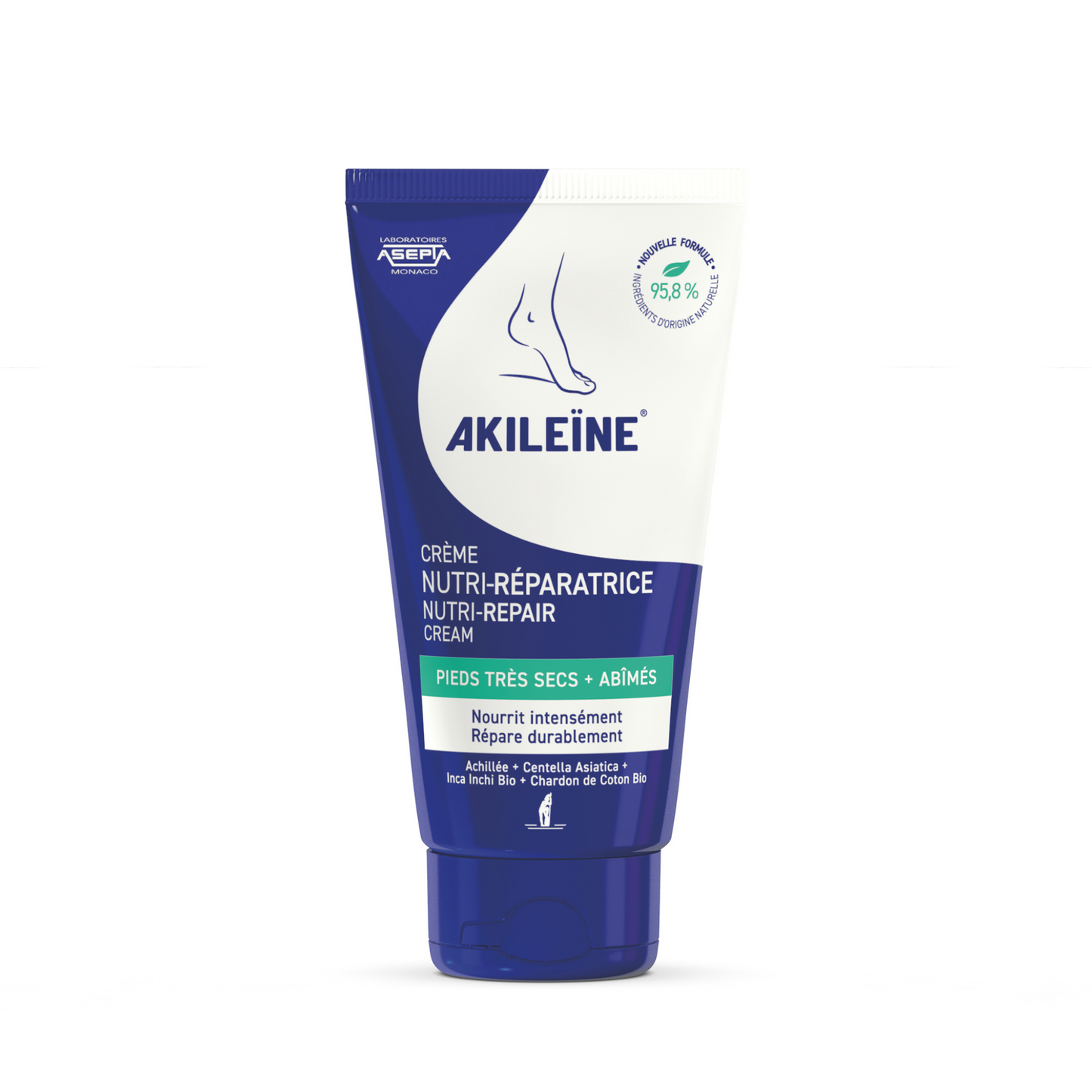 AKILEINE NUTRI-REPAIR CREAM RAVITSEVA VOIDE ERITTÄIN KUIVILLE JALOILLE 75 ML