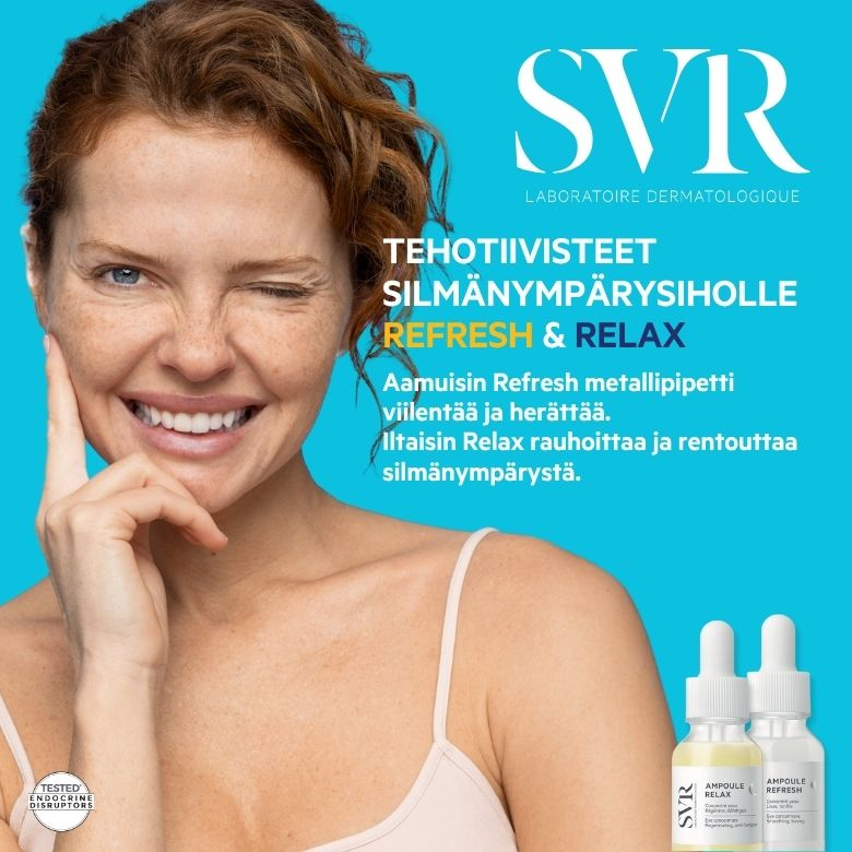 SVR  Tehotipat Relax ja Refresh  -Tehotiivisteet silmänympärysiholle
