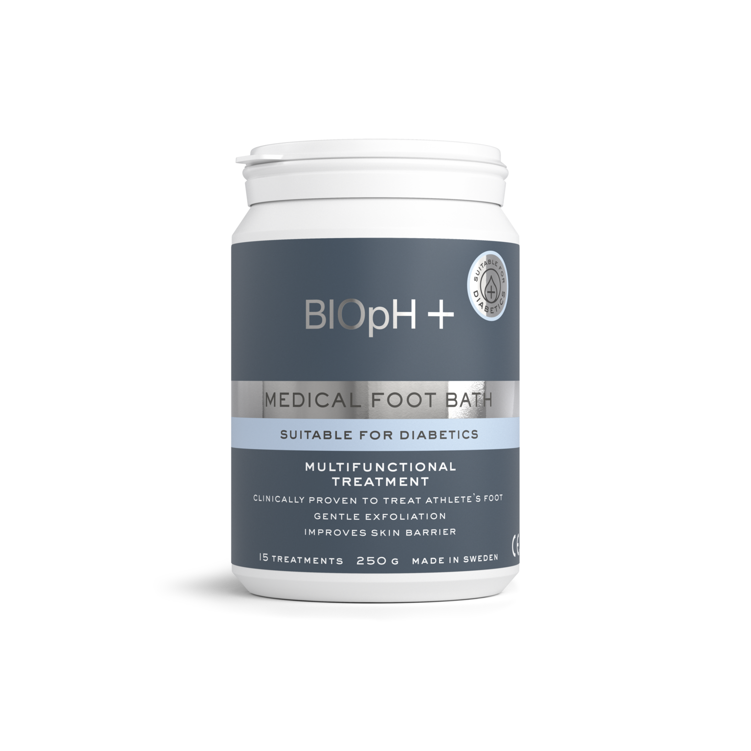 BIOpH+ Diabetes Medical Bath Hoitava jalkakylpy 250 g - 15 hoitokertaa