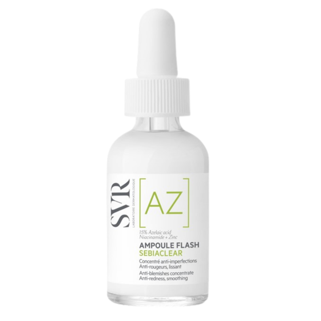 SVR SEBIACLEAR AMPOULE FLASH Tehotippa, Tehokas hoito epäpuhtauksille ja punoitukselle 30ml