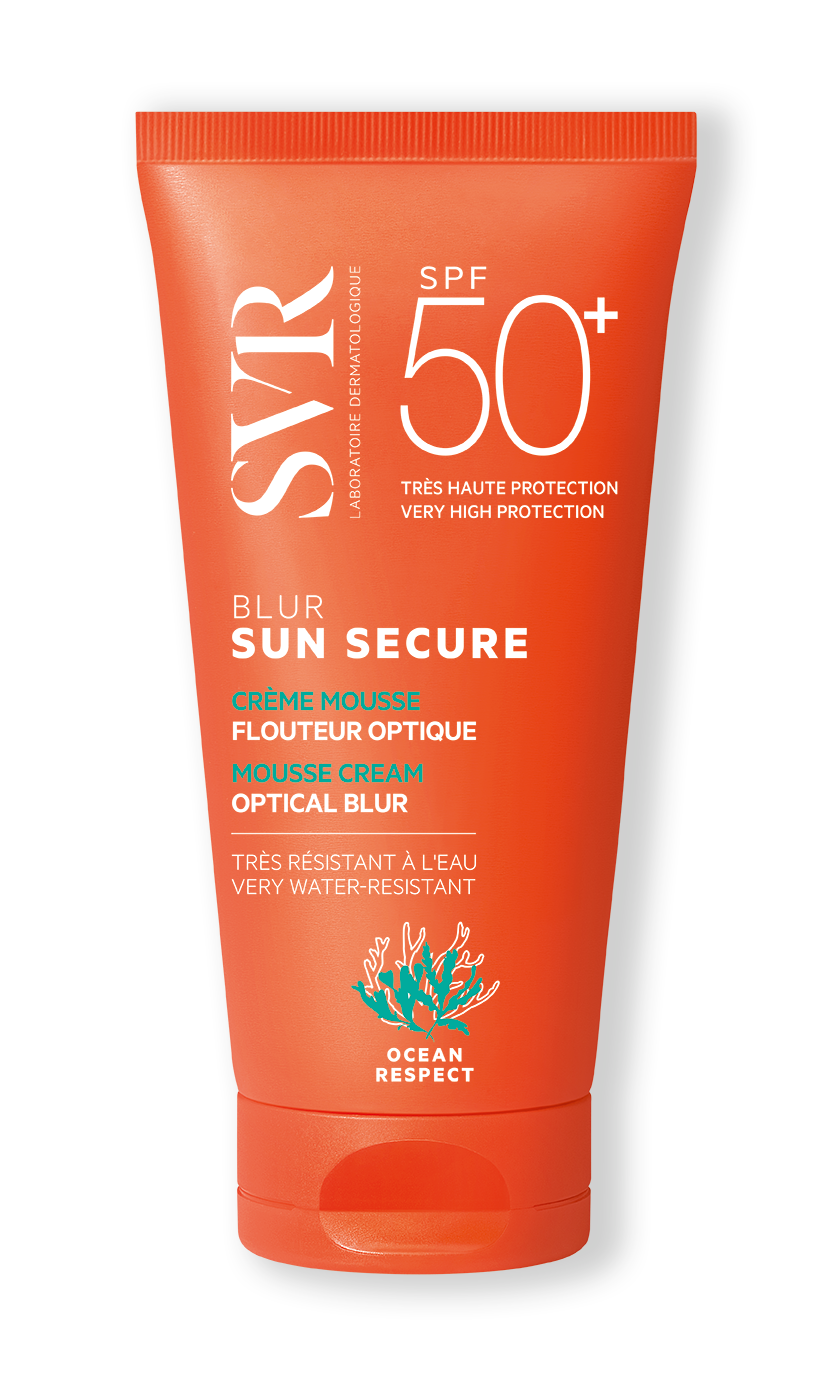 SVR SUN SECURE BLUR SPF50+ ihoa tasoittava voide kasvoille 50 ml