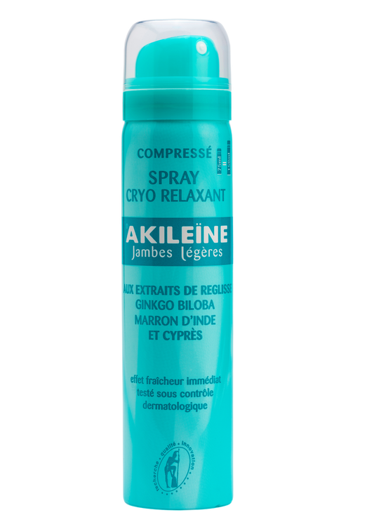 Akileine Cryo-Relaxing Spray suihke turvonneille jaloille