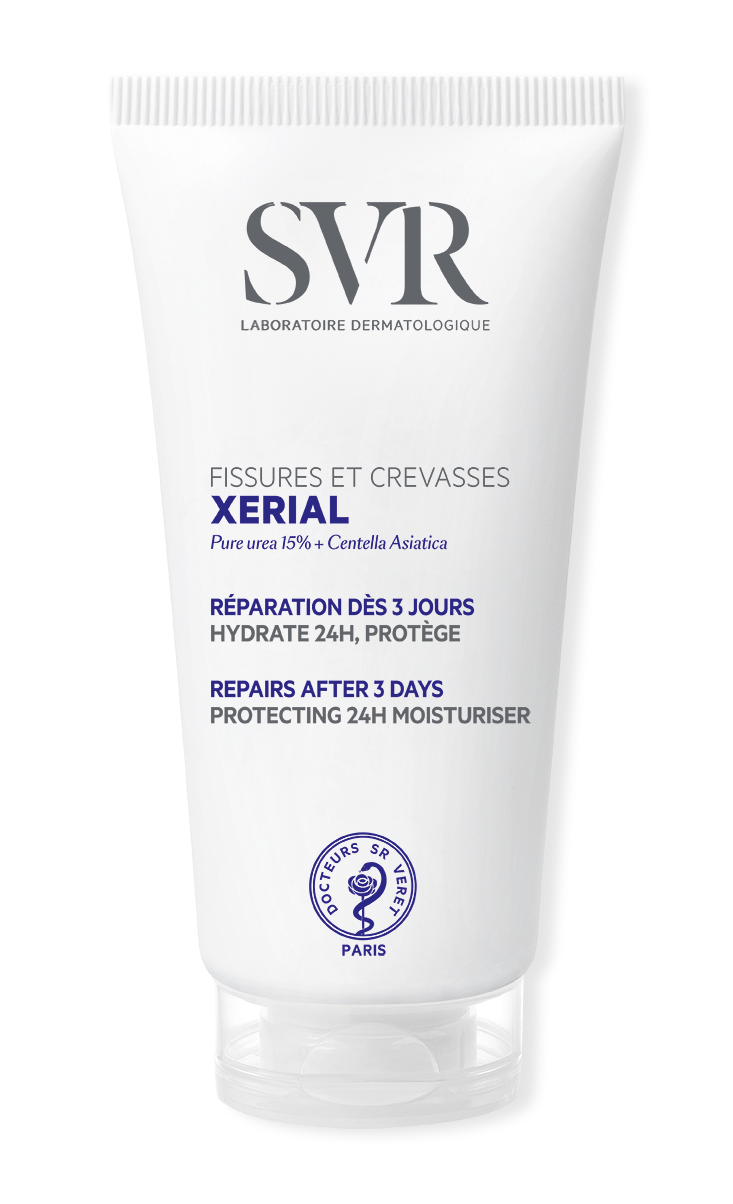 SVR XERIAL FISSURES & CREVASSES Tehokasta hoitoa halkeileville ja vaurioituneille jaloille 50 ml