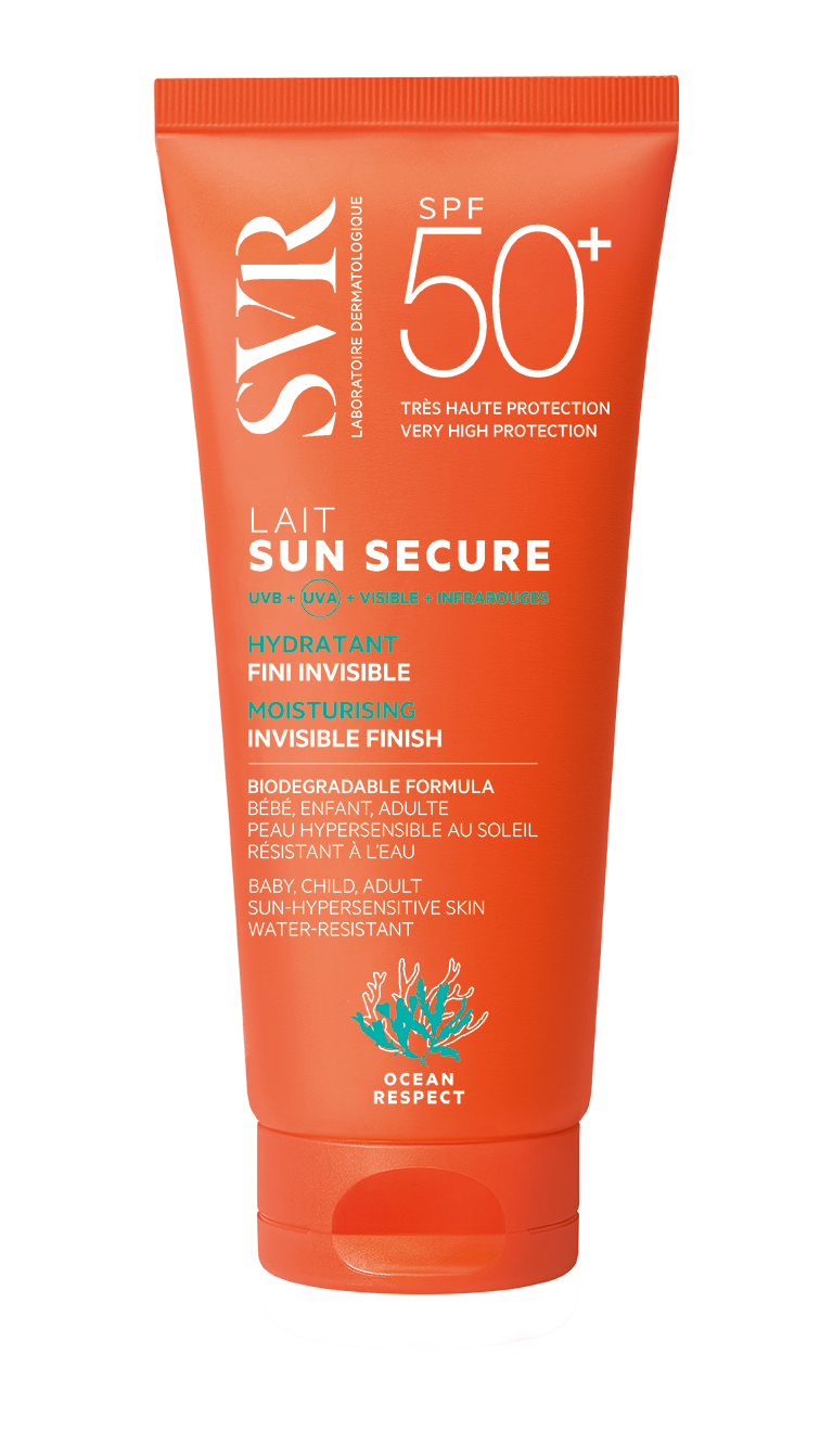SVR SUN SECURE LAIT SPF50+ Aurinkovoide vartalolle 100 ml