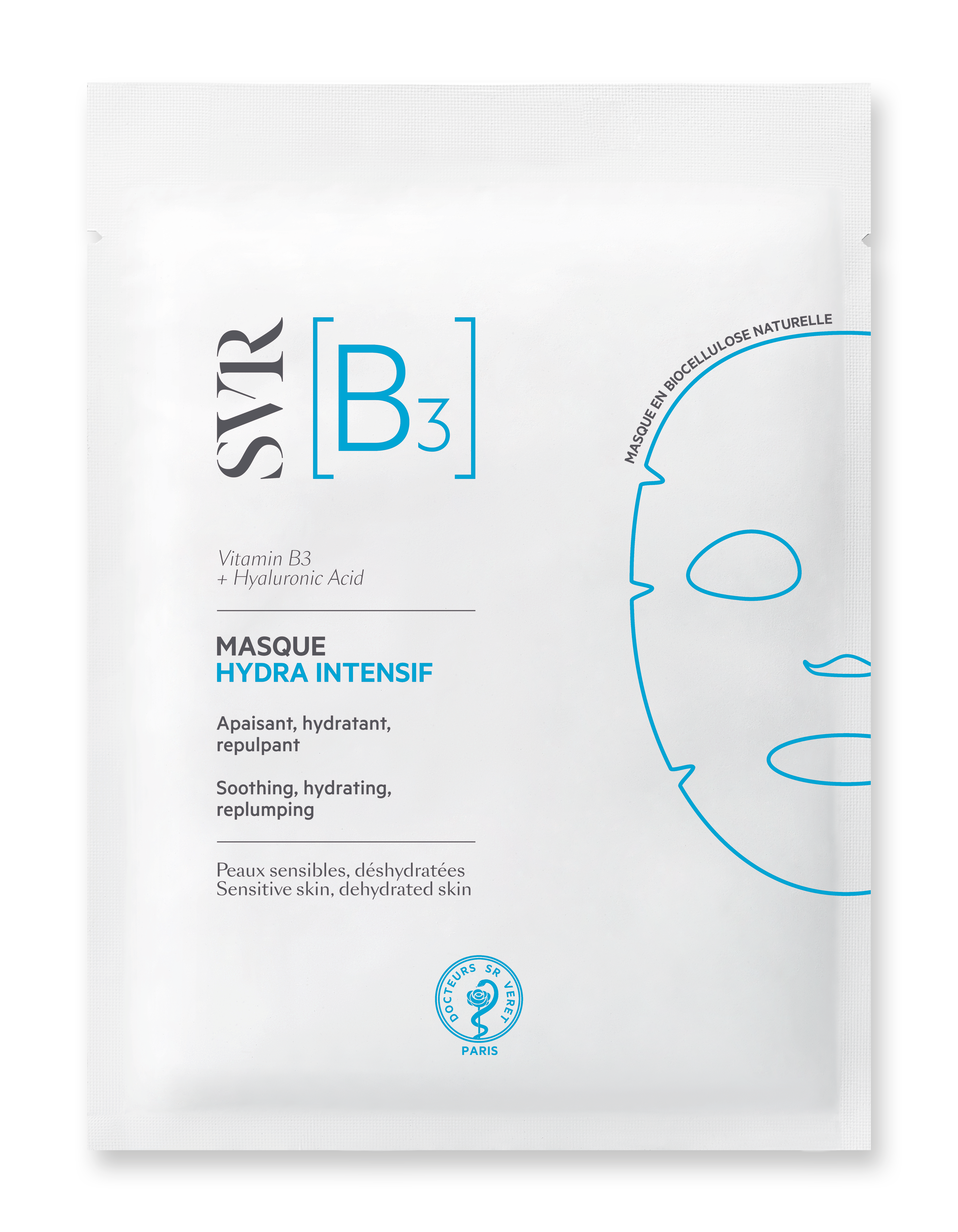 SVR MASQUE B3 Rauhoittava kangasnaamio 1 kpl (12 ml)