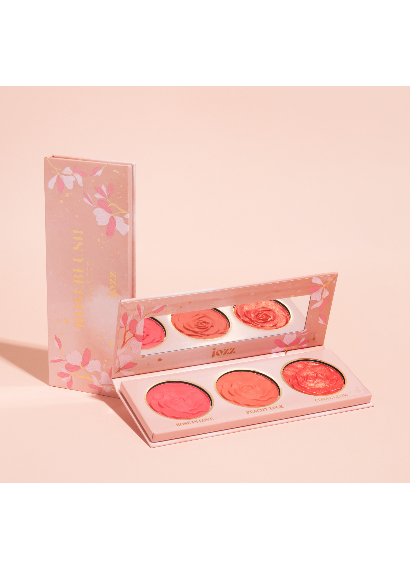 Jozz Beauty ROSEBLUSH PALETTE Trio de Blush Poskipunapaletti